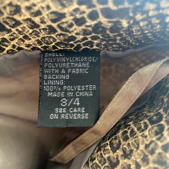 EXPRESS BROWN PYTHON SKIRT   Size 3/4 - Picture 4 of 6